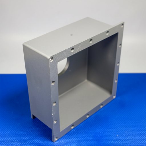 Photorealistic synthesis of the flanged rectangular chamber