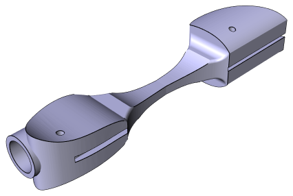 Source CAD render of a linkage arm